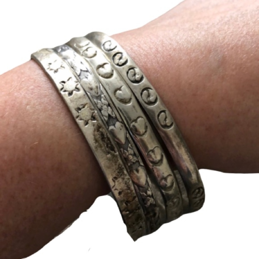 🎯4 STERLING BANGLES🎯